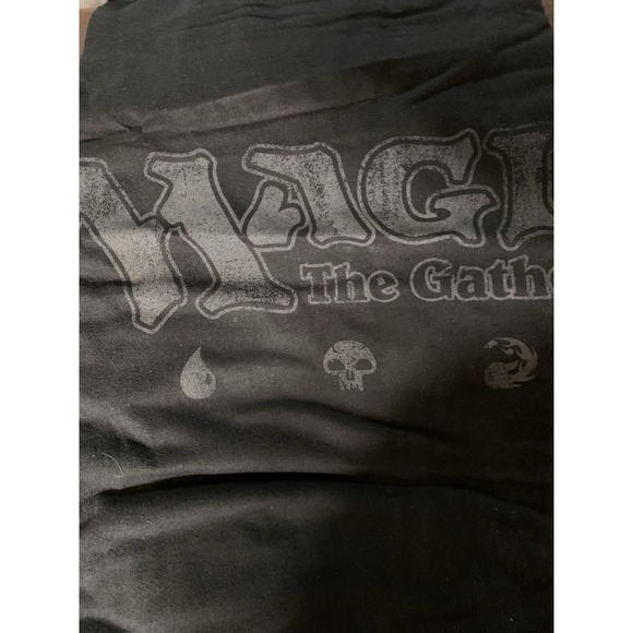 Magic Other - New MAGIC THE GATHERING LOGO & MANA SYMBOLS XXL 2XL Black Cotton T-shirt